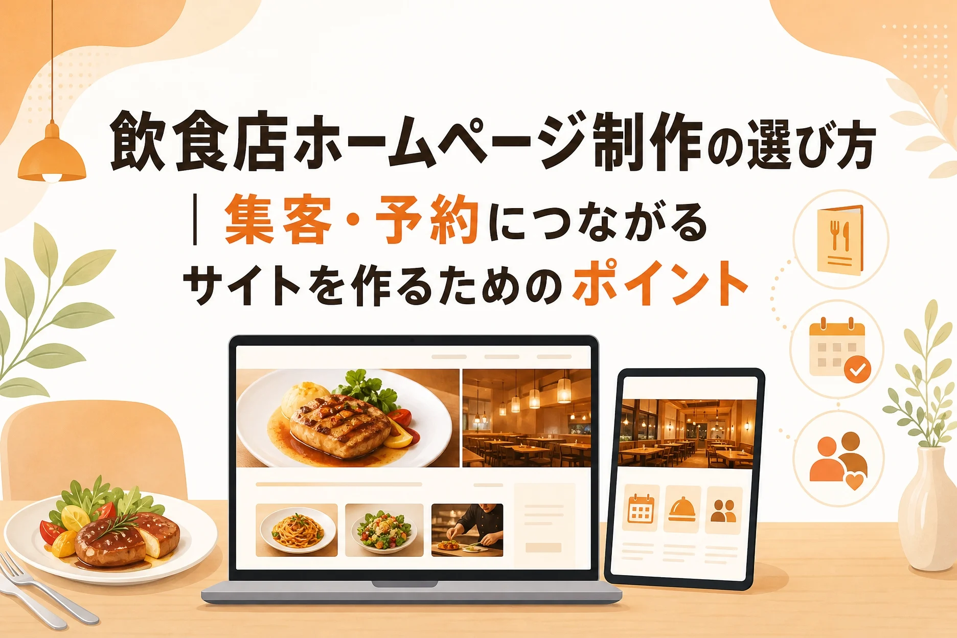 飲食店ホームページ制作の選び方｜集客・予約につながるサイトを作るためのポイント