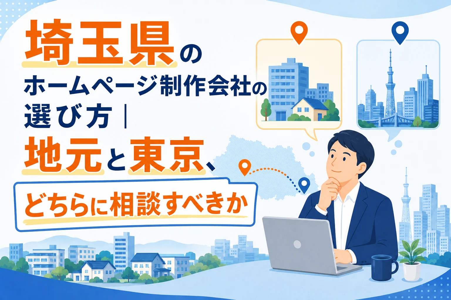 埼玉県のホームページ制作会社の選び方｜地元と東京、どちらに相談すべきか